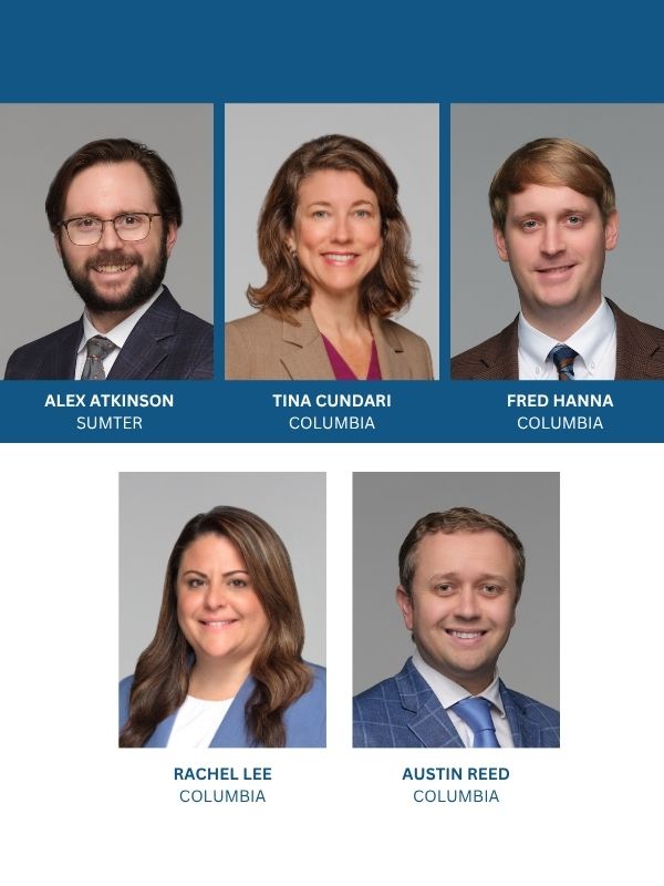 Five SMITH | ROBINSON attorneys recognized in the 2026 “Midlands Legal Elite”