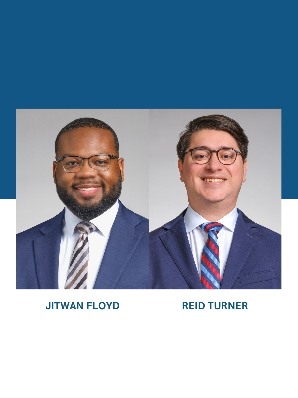 Jitwan Floyd and Reid Turner join SMITH | ROBINSON law firm as associates